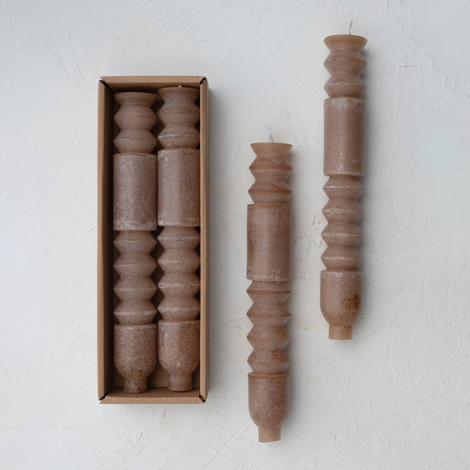 Hello Honey® 10" Unscented Totem Taper Candles in Box